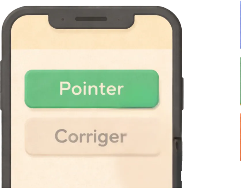 Pointage mobile simple